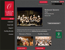 Tablet Screenshot of claytonoperahouse.com